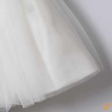 Abito cerimonia gonna tulle Damina