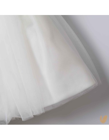 Tulle skirt ceremony dress