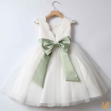 Abito cerimonia manica petalo Damina