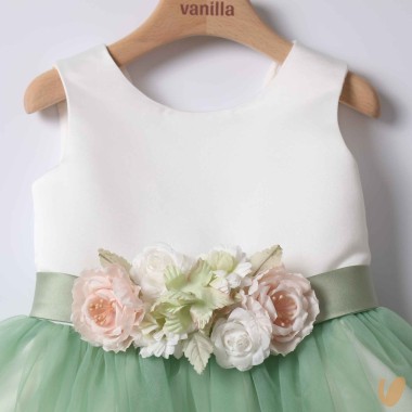 Abito cerimonia gonna tulle Damina