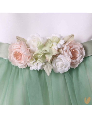 Tulle skirt ceremony dress