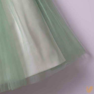 Abito cerimonia gonna tulle Damina