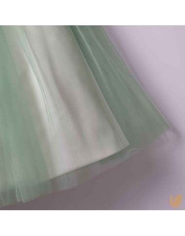 Tulle skirt ceremony dress