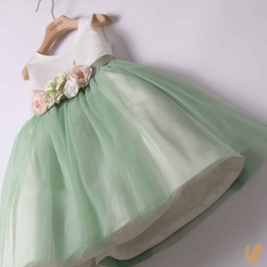 Abito cerimonia gonna tulle Damina