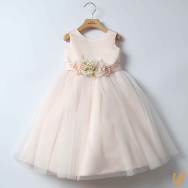 Abito cerimonia gonna tulle Damina