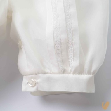 Completo battesimo in pura seta Battesimo