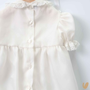 Completo battesimo in pura seta Battesimo