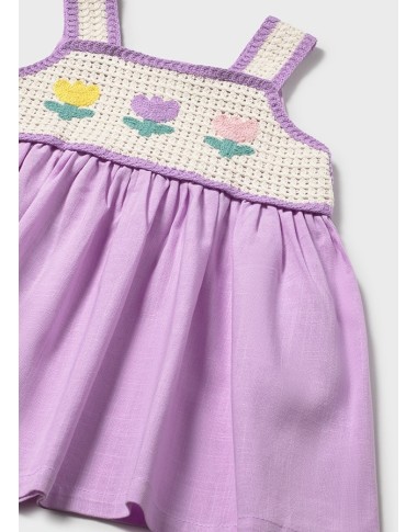 Crochet combined dress