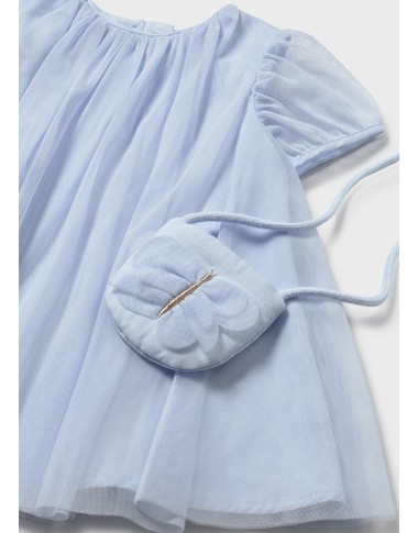 Tulle dress with handbag