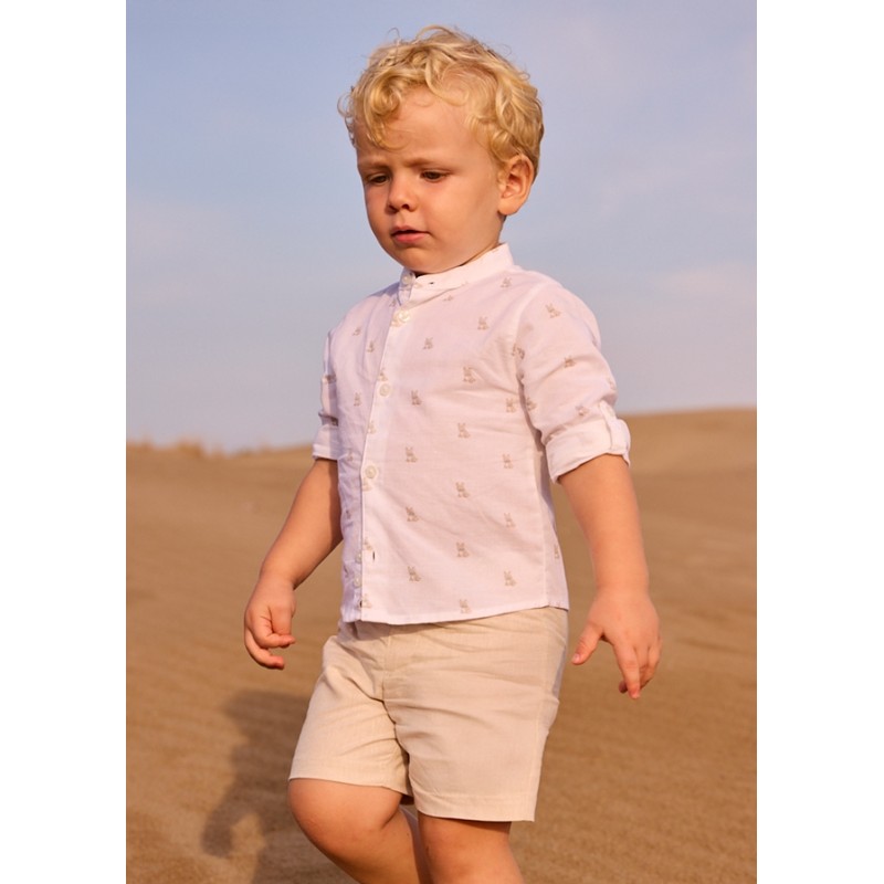 Bermuda misto lino Bermuda e Salopette