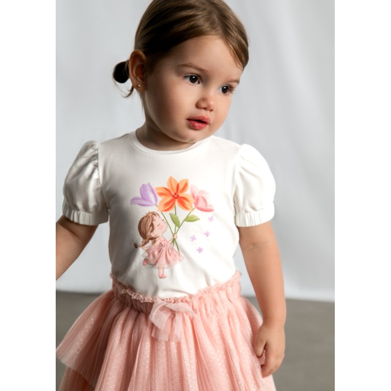 Shirt ballerina fiori T-Shirt e Salopette