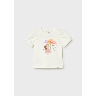 Shirt ballerina fiori T-Shirt e Salopette