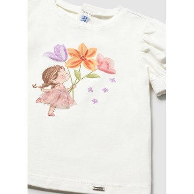 Shirt ballerina fiori T-Shirt e Salopette
