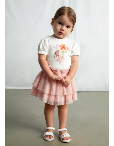 Shirt ballerina fiori T-Shirt e Salopette