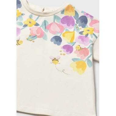 Shirt floreale T-Shirt e Salopette
