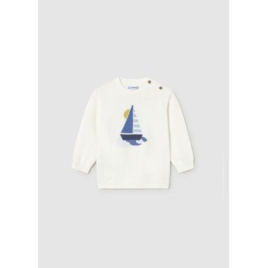 Maglioncino in filo barca Cardigan e Maglia