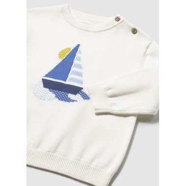 Maglioncino in filo barca Cardigan e Maglia