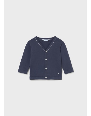 V-neck tricot cardigan V