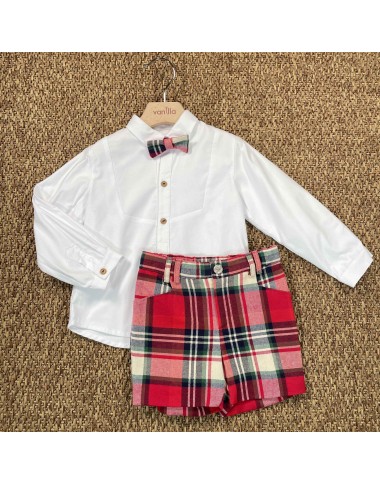 Set camicia bermuda e papillon Completo