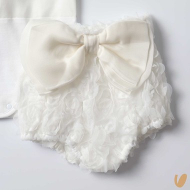 Camicia seta e culotte fiocco Completo e Pagliaccetto