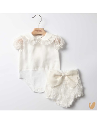 Camicia seta e culotte fiocco Completo e Pagliaccetto