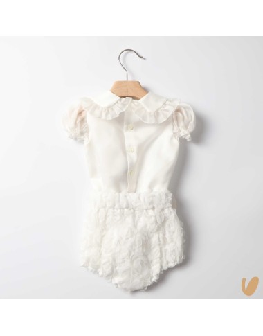 Camicia seta e culotte fiocco Completo e Pagliaccetto