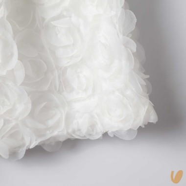 Abito fiori 3D fiocco seta Abito e Tute