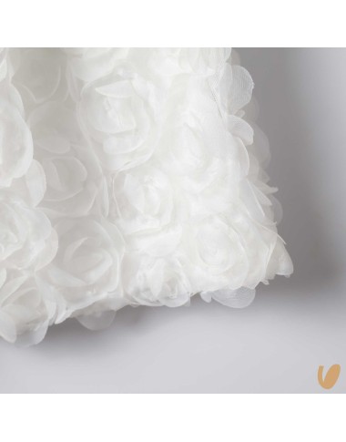 3D flower dress silk flake