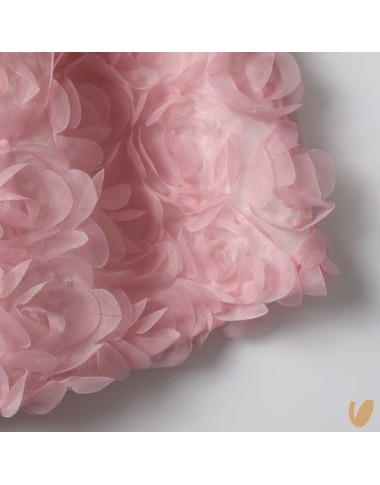 Abito fiori 3D fiocco seta Abito e Tute