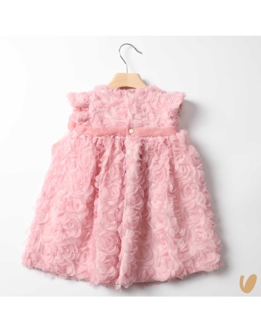 Abito fiori 3D fiocco seta Abito e Tute