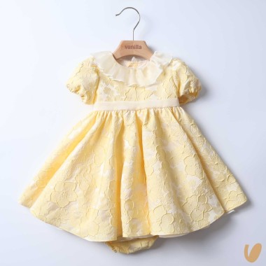 Abito Damascato collo volant Abito e Tute