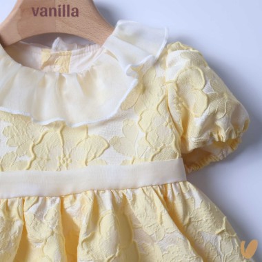 Abito Damascato collo volant Abito e Tute