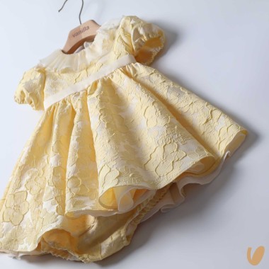 Abito Damascato collo volant Abito e Tute