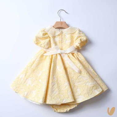 Abito Damascato collo volant Abito e Tute