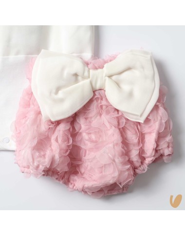 Camicia seta e culotte fiocco Completo e Pagliaccetto