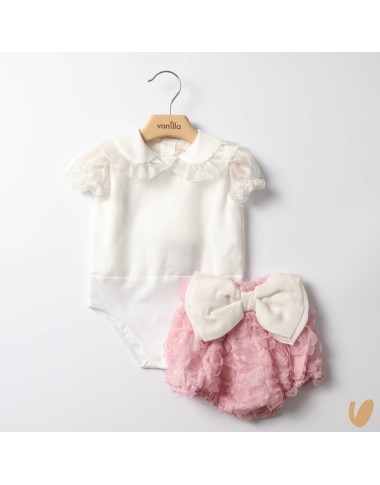 Camicia seta e culotte fiocco Completo e Pagliaccetto