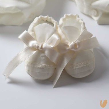 Completo battesimo in seta Battesimo