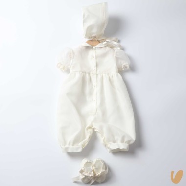 Completo battesimo in seta Battesimo