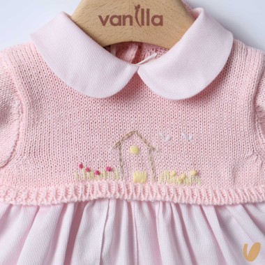 Completo nascita in filo e piquè di cotone Set Nascita e Uscita Clinica