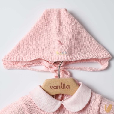 Completo nascita in filo e piquè di cotone Set Nascita e Uscita Clinica