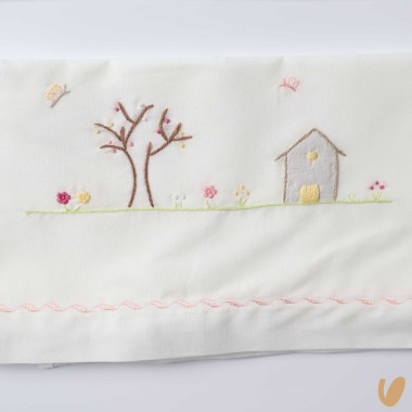 Lenzuolo ricamato a mano Coperte e Lenzuola