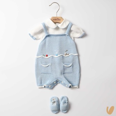 Completo nascita in filo ricamato a mano Set Nascita e Uscita Clinica