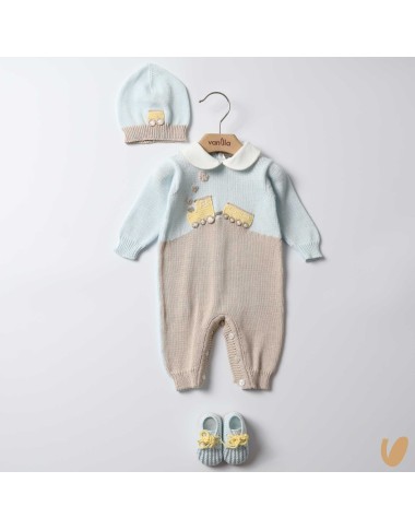 Completo nascita in filo Trenino Set Nascita e Uscita Clinica