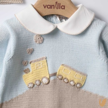 Completo nascita in filo Trenino Set Nascita e Uscita Clinica