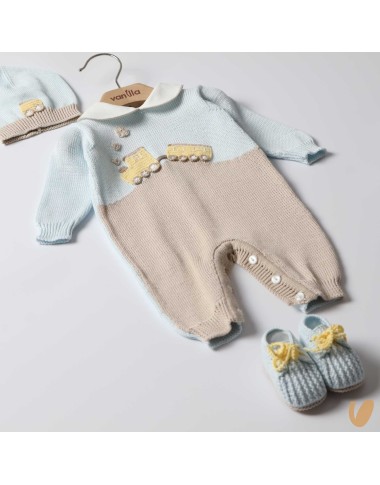 Completo nascita in filo Trenino Set Nascita e Uscita Clinica