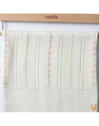 Roseline embroidery cotton blanket