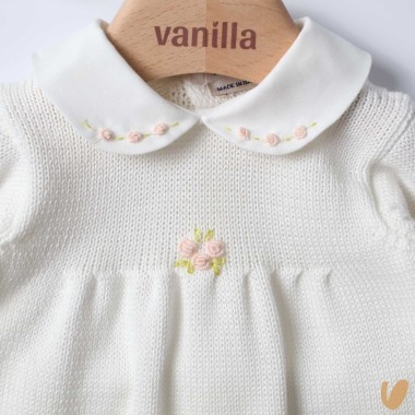 Completo nascita in filo ricamato Set Nascita e Uscita Clinica