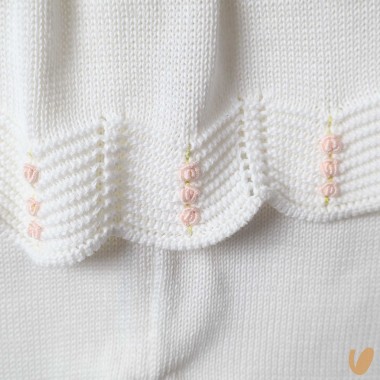 Completo nascita in filo ricamato Set Nascita e Uscita Clinica