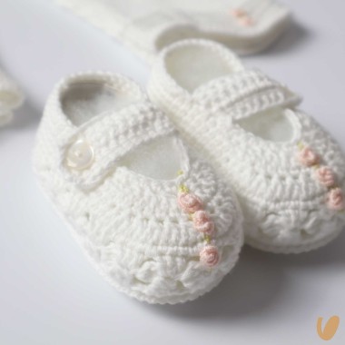 Completo nascita in filo ricamato Set Nascita e Uscita Clinica