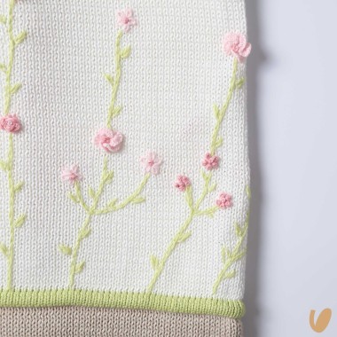 Coperta in filo di cotone ricamata Coperte e Lenzuola